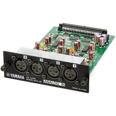 Yamaha MY4-AD 4-Channel XLR Input Card 24-Bit for Audio Recording