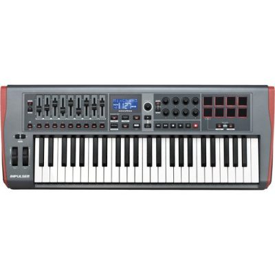 Novation Impulse 49-Key MIDI Controller Keyboard with Semi-Weighted Keys and Aftertouch
