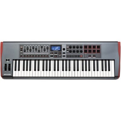 Novation Impulse 61 MIDI Keyboard Controller with 61 Semi-Weighted Keys and 8 Pads