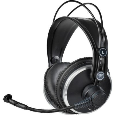 AKG HSC271 Professional Over-Ear Headset with Condenser Mic, Closed-Back