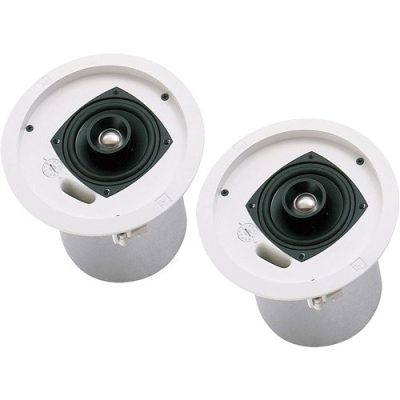 Electro-Voice EVID C4.2 4" Coaxial Ceiling Speaker White Pair 70V/100V