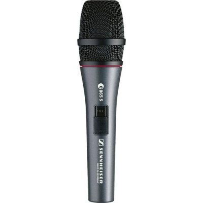 Sennheiser e 865S Supercardioid Condenser Microphone with On/Off Switch, 150 dB SPL
