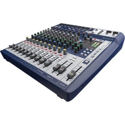Soundcraft Analog Mixer Signature 12 with 8 Ghost Preamps and Lexicon Effects