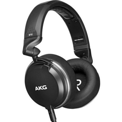 AKG K182 Professional Closed-Back Headphones with 50mm Drivers and Foldable Design