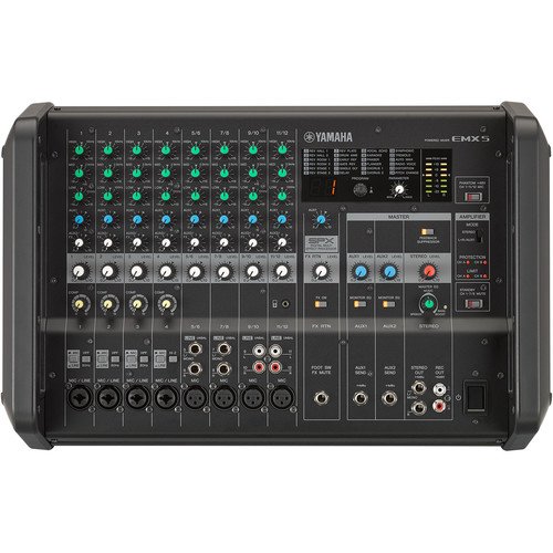 Yamaha Powered Mixer EMX5 12-Input 1260W Amplifier - Image 2