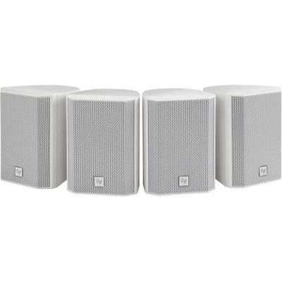 Electro-Voice EVID-2.1W Surface Mount Speakers, 60W, White, Pair