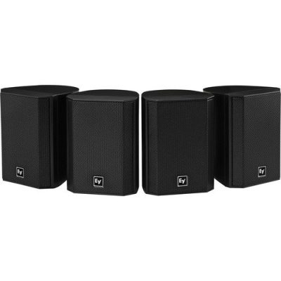 Electro-Voice EVID-2.1 Surface Mount Satellite Speakers Pair - 60W, Black