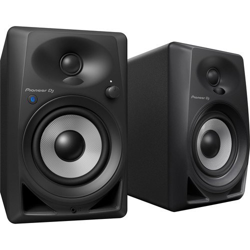 Pioneer DJ DM-40-BT-K 4-inch Bluetooth Desktop Monitors Black for DJing