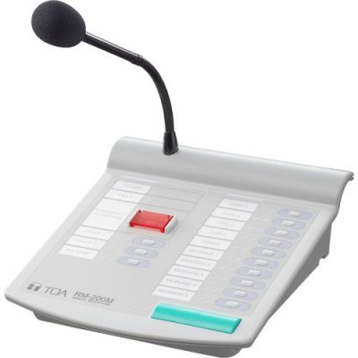 Toa Remote Microphone RM-200MS for VM-3000 Series with Emergency Broadcast