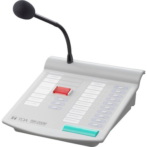 Toa Remote Microphone RM-200MS for VM-3000 Series with Emergency Broadcast