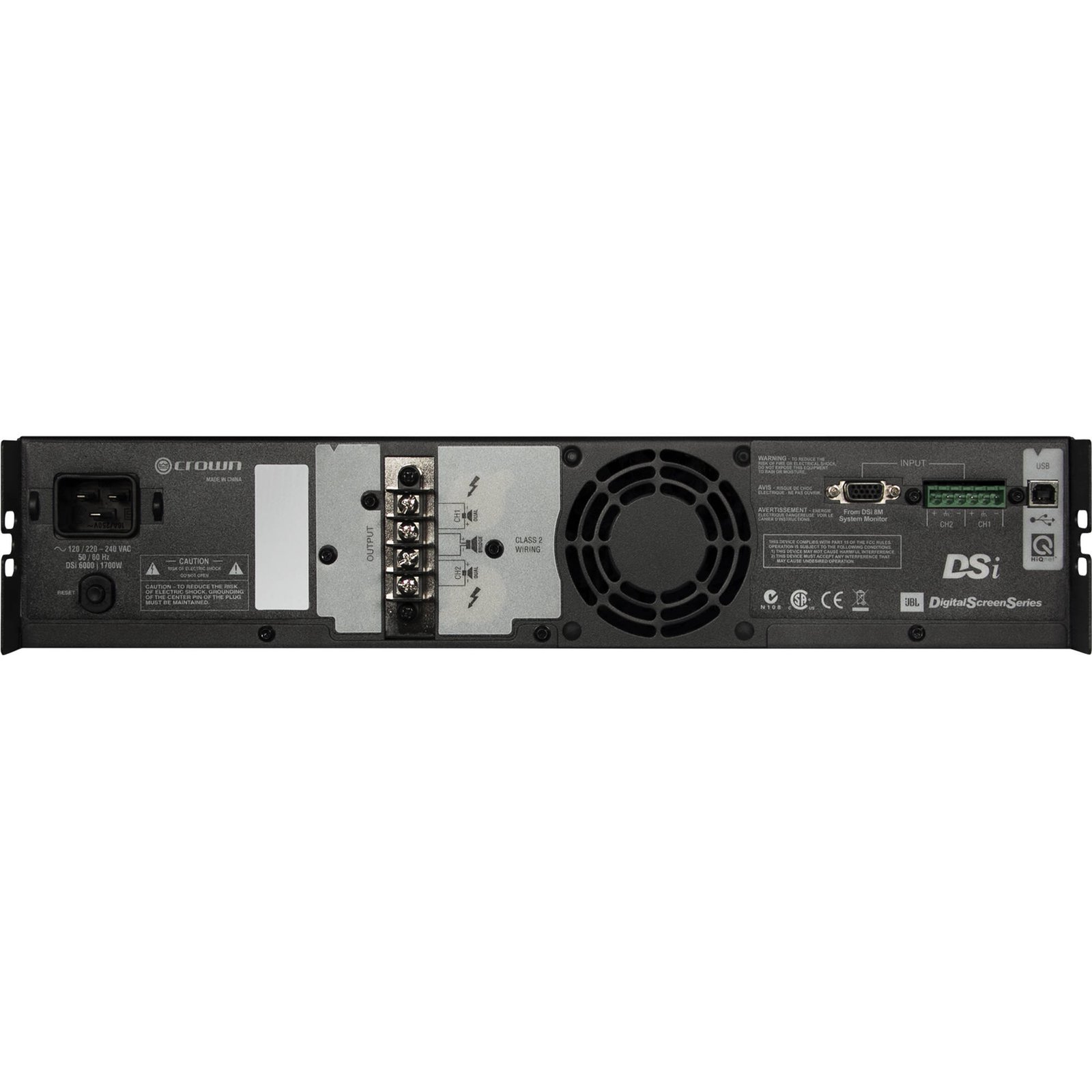 Crown Audio DSi6000 2-Channel Power Amplifier 2100W at 4 Ohms - Image 2