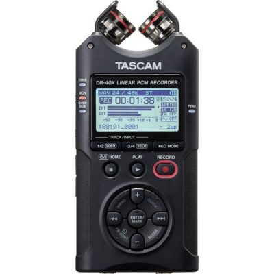 Tascam DR-40X 4-Channel Portable Audio Recorder with Adjustable Mic and USB Interface