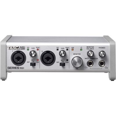 Tascam SERIES 102i USB Audio MIDI Interface with 2 Mic Preamps 24-bit/192kHz