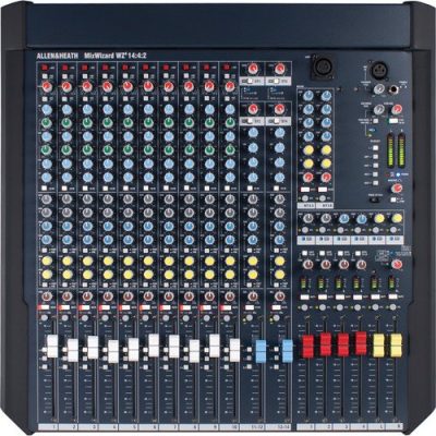 Allen & Heath MixWizard WZ4 14:4:2 Studio Mixer with 10 Mic Inputs and USB Interface