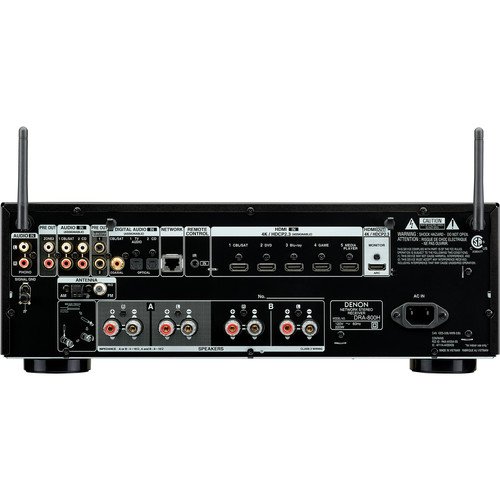 Denon DRA-800H 2.1-Channel 100W Network AV Receiver with 4K HDMI and Bluetooth - Image 3