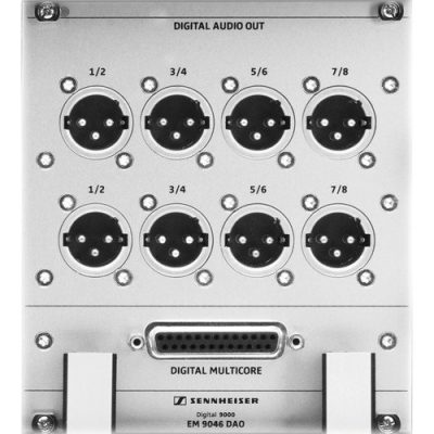 Sennheiser Digital Audio Output Module EM 9046 DAO with 8 AES3 Outputs