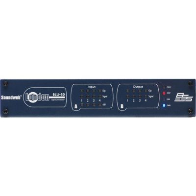 BSS Audio BLU-50 4x4 Signal Processor with BLU Link and Phantom Power