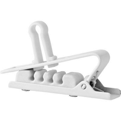 AKG H2 Croco Tie Clip for MicroLite Microphones, White, 5-Pack