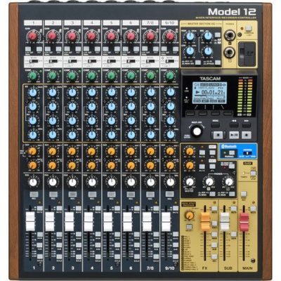 Tascam Model 12 Mixer Recorder USB Interface 10-Channel Bluetooth