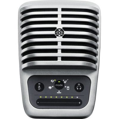 Shure USB Condenser Microphone MOTIV MV51 Silver 1" Cardioid for Studio Recording