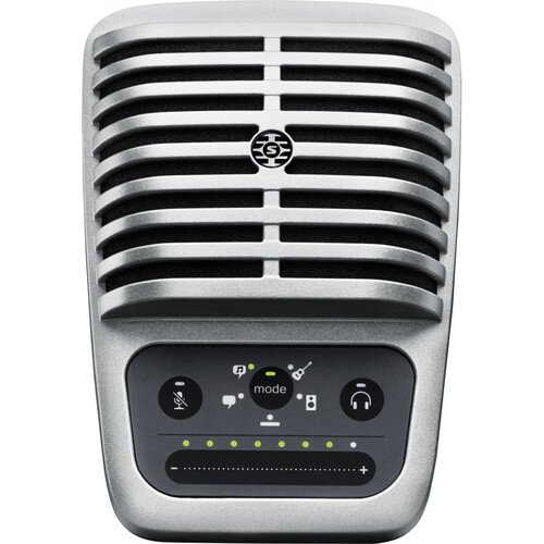Shure USB Condenser Microphone MOTIV MV51 Silver 1" Cardioid for Studio Recording
