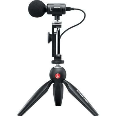 Shure MV88+ Digital Stereo Microphone Video Kit with Tripod for Smartphones