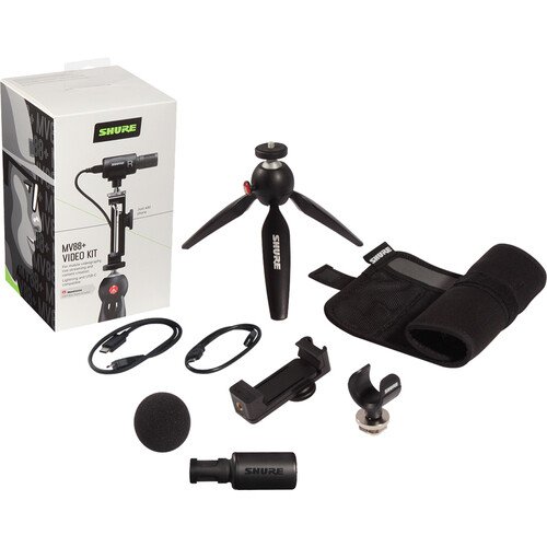 Shure MV88+ Digital Stereo Microphone Video Kit with Tripod for Smartphones - Image 2