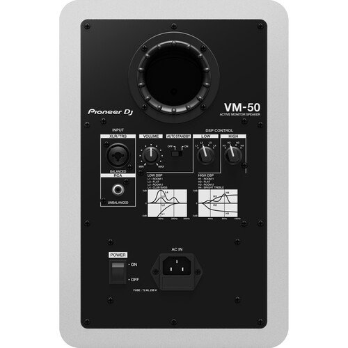 Pioneer DJ VM-50 2-Way Active Studio Monitor, 60W, White - Image 2