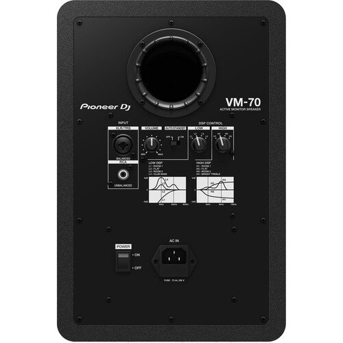 Pioneer DJ VM-70 2-Way Active Studio Monitor, 6.5in Woofer, Black - Image 2