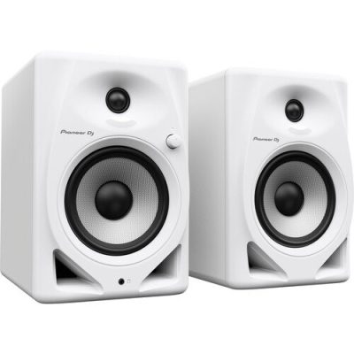 Pioneer DJ DM-50D Active 5" Studio Monitor Speakers - White