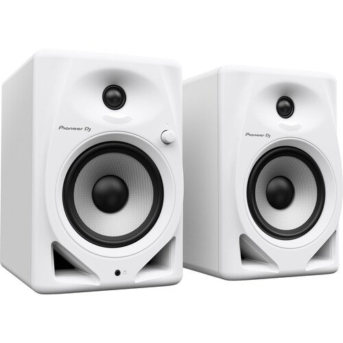 Pioneer DJ DM-50D Active 5" Studio Monitor Speakers - White