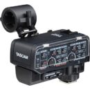 Tascam XLR Microphone Adapter Kit CA-XLR2d-AN with 48V Phantom Power for Cameras