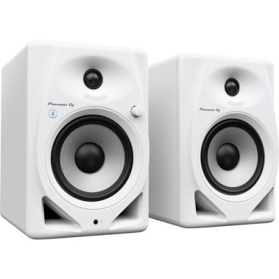 Pioneer DJ DM-50D-BT 5" Active Studio Monitors with Bluetooth - White