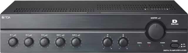 Toa Digital PA Amplifier A-2120DD-EB 120W 3 Mic Inputs
