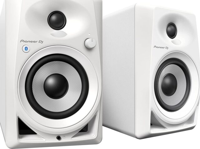 Pioneer DJ DM-40BT Bluetooth DJ Monitors 4-Inch Woofer - White