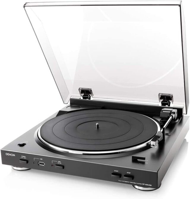 Denon Fully Automatic USB Turntable DP-200USB with MP3 Encoder