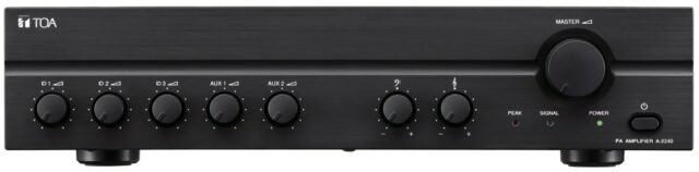 Toa Mixer Amplifier A-2240H 240W Powerful Sound for Shops