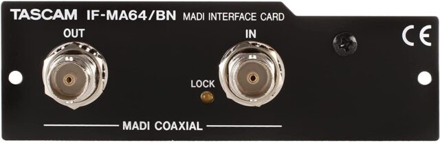 Tascam MADI Interface Card IF-MA64/BN for DA-6400, 64-Channel, BNC Connectivity