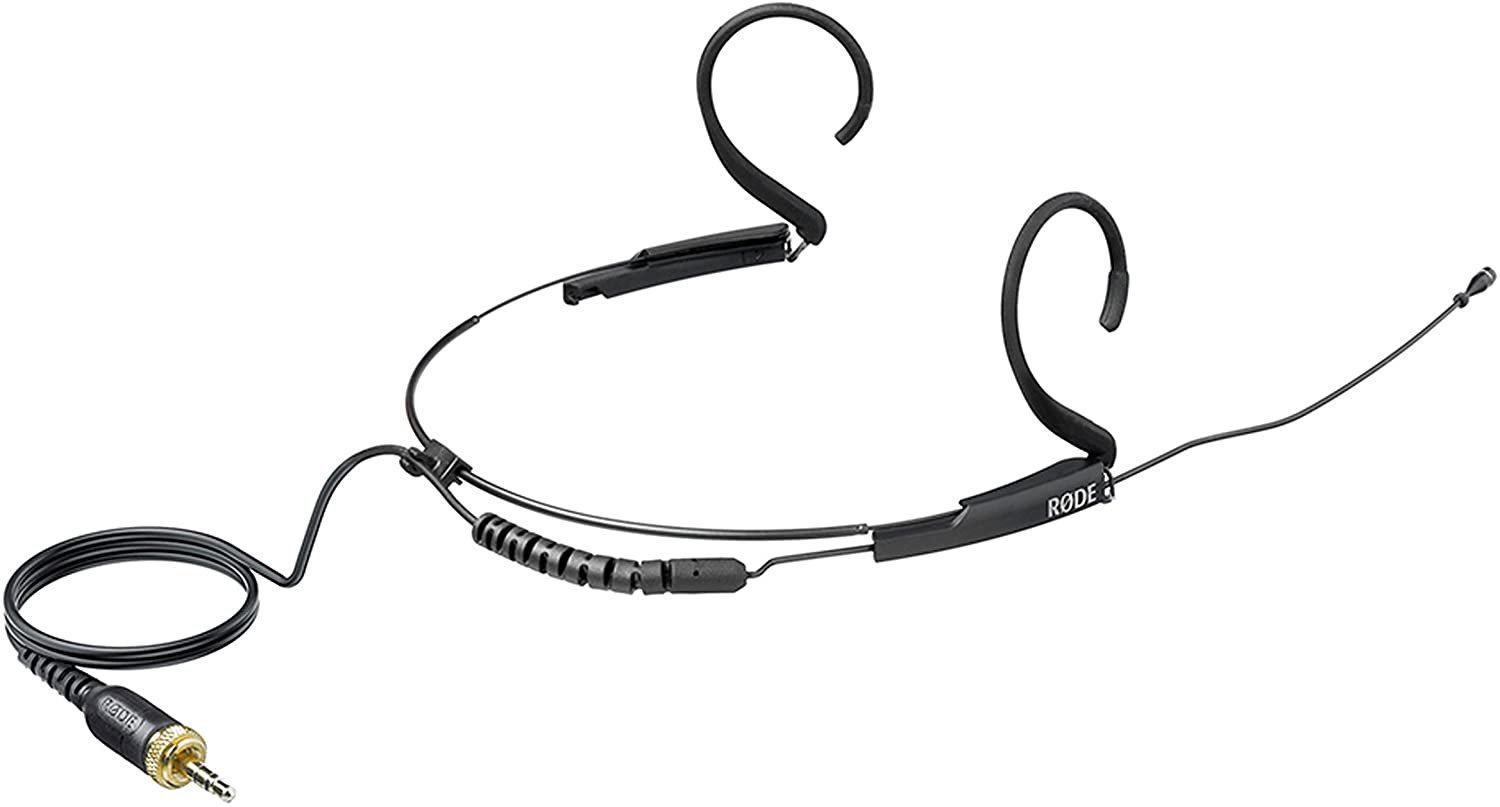 Rode HS2 Lightweight Headset Microphone, Omnidirectional, Small, Black
