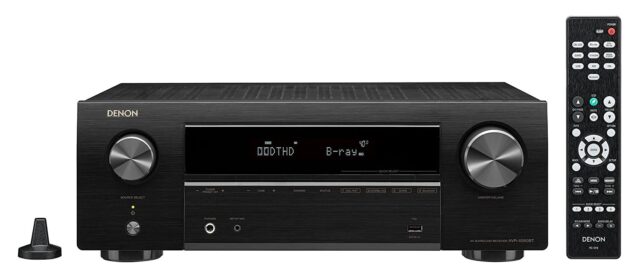 Denon AV Receiver AVRX-550BT 5.2 Channel 130W with Dolby TrueHD Bluetooth