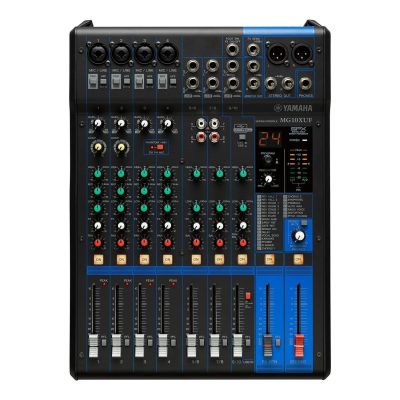 Yamaha 10-Channel Audio Mixer MG10XUF with Class-A D-PRE Preamps and 24 SPX Effects