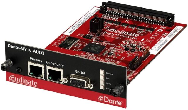 Yamaha Dante Audio Interface Card DANTEMY16AUD2 32-Channel 96kHz