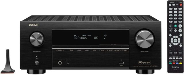 Denon AV Receiver AVC-X3700H 9.2 Channel with Dolby Atmos and 8K HDMI