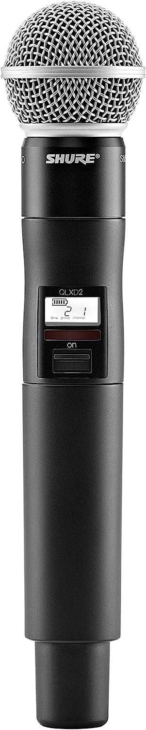 Shure QLXD2/SM58-K51 Digital Wireless Handheld Microphone 24-Bit 100m Range