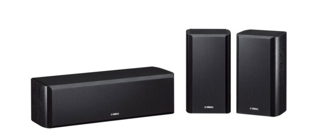 Yamaha NSP160 Black 2-Way Center and Surround Speakers Package with 8cm Cones