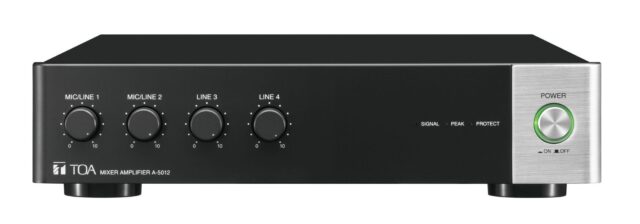 Toa Mixer Amplifier A-5012 120W with Dual Mic/Line Inputs