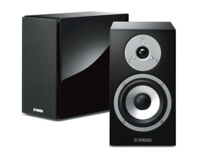 Yamaha NS-BP401 Speakers with Piano Black Finish and Pure Aluminium Woofer