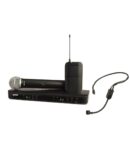 Shure Wireless Combo System BLX1288UK with PG58 Handheld and PGA31 Headset, 90m Range