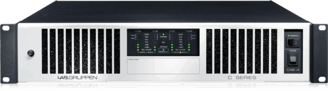 Lab Gruppen C 48:4 4800W 4-Channel Amplifier with 1200W per Channel and NomadLink Monitoring
