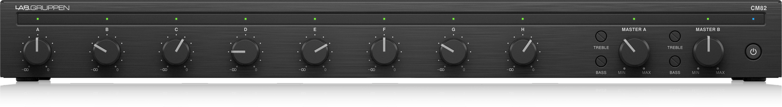 Lab Gruppen Commercial Mixer CM82 8-Input 2-Output for Venues
